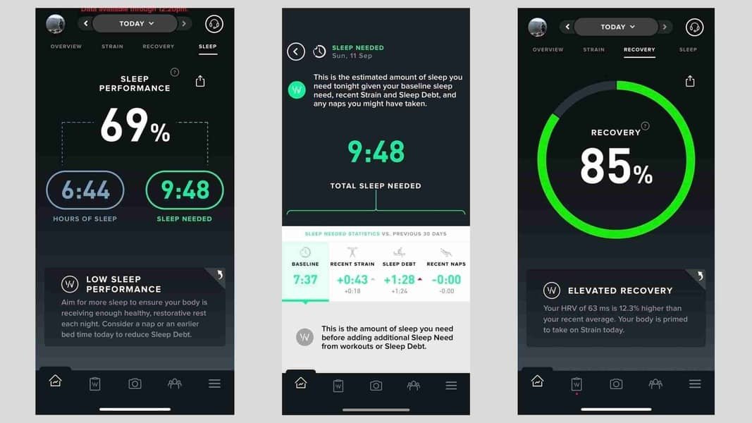 Whoop Features Comparisons