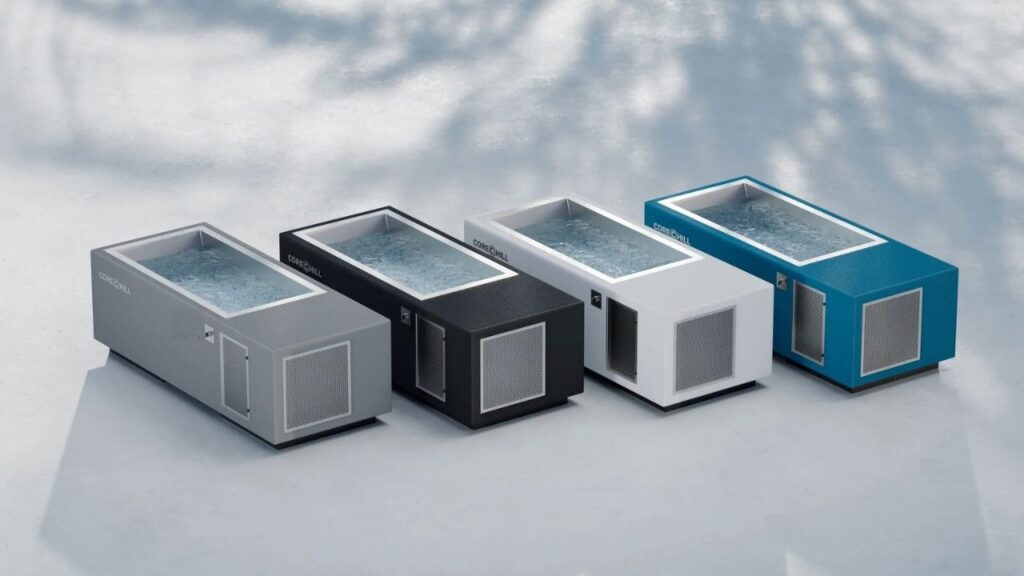 bluecube corechill 1 cold plunge tub model and colors